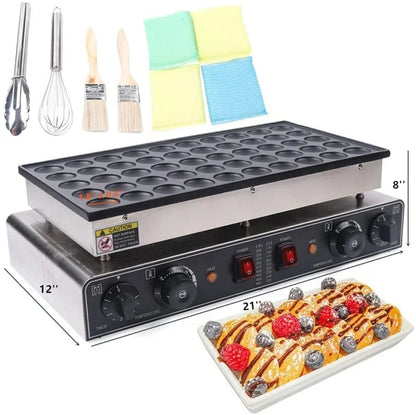 50 Holes Mini Pancake Maker Muffins Machine Electric Waffle Maker Poffertjes Maker