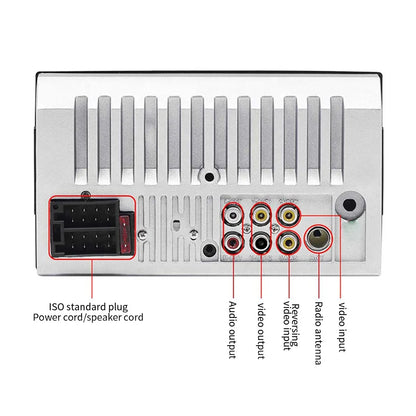 7018 7-inch Screen Reversing Image 12V Radio Audio Steering Wheel Control 2din BT Car Mp5 Player Manual