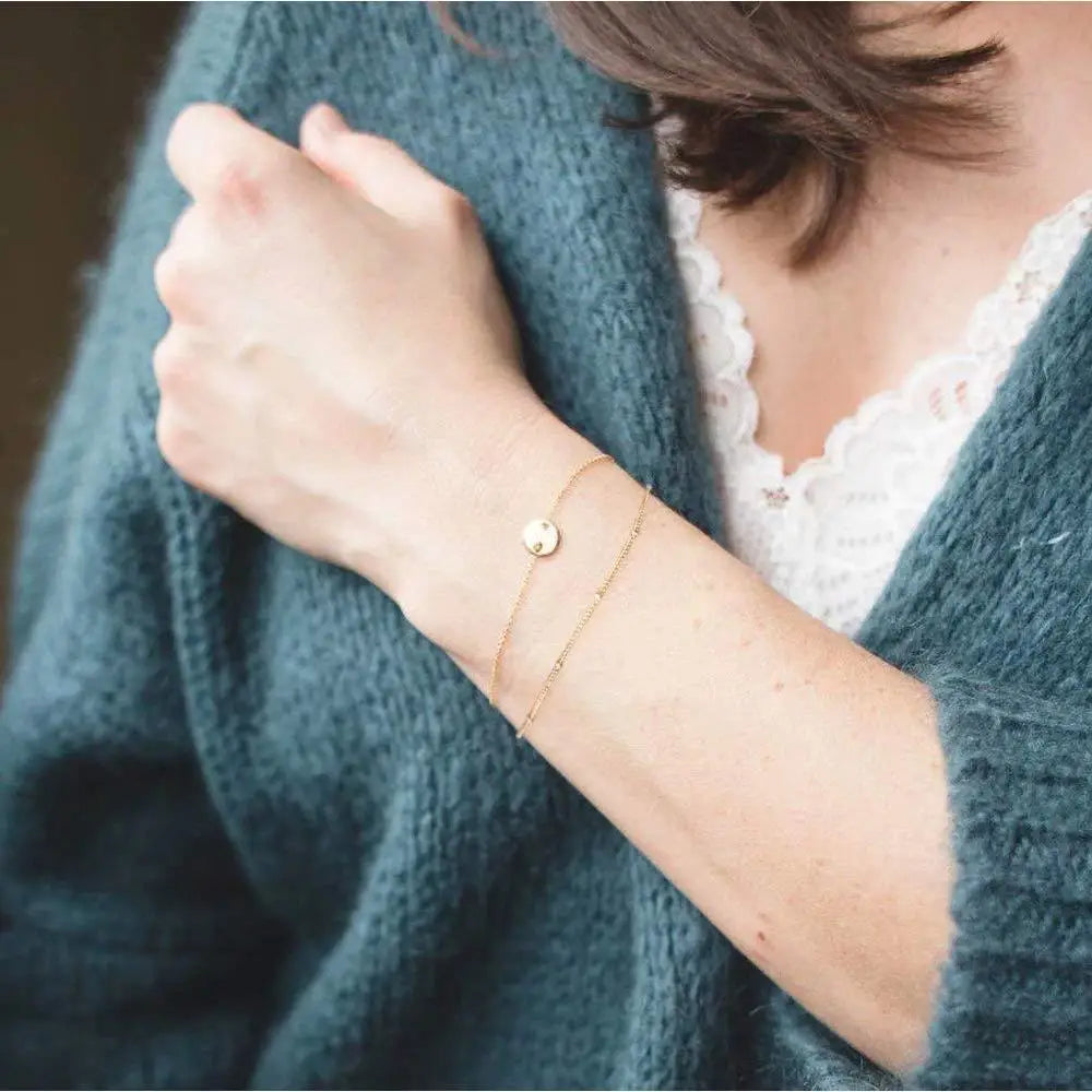 Luxury Hypoallergenic Women Bracelet Stainless Steel 18K Gold Multi-layer Bracelet with Adjustable Chain Daily Wear