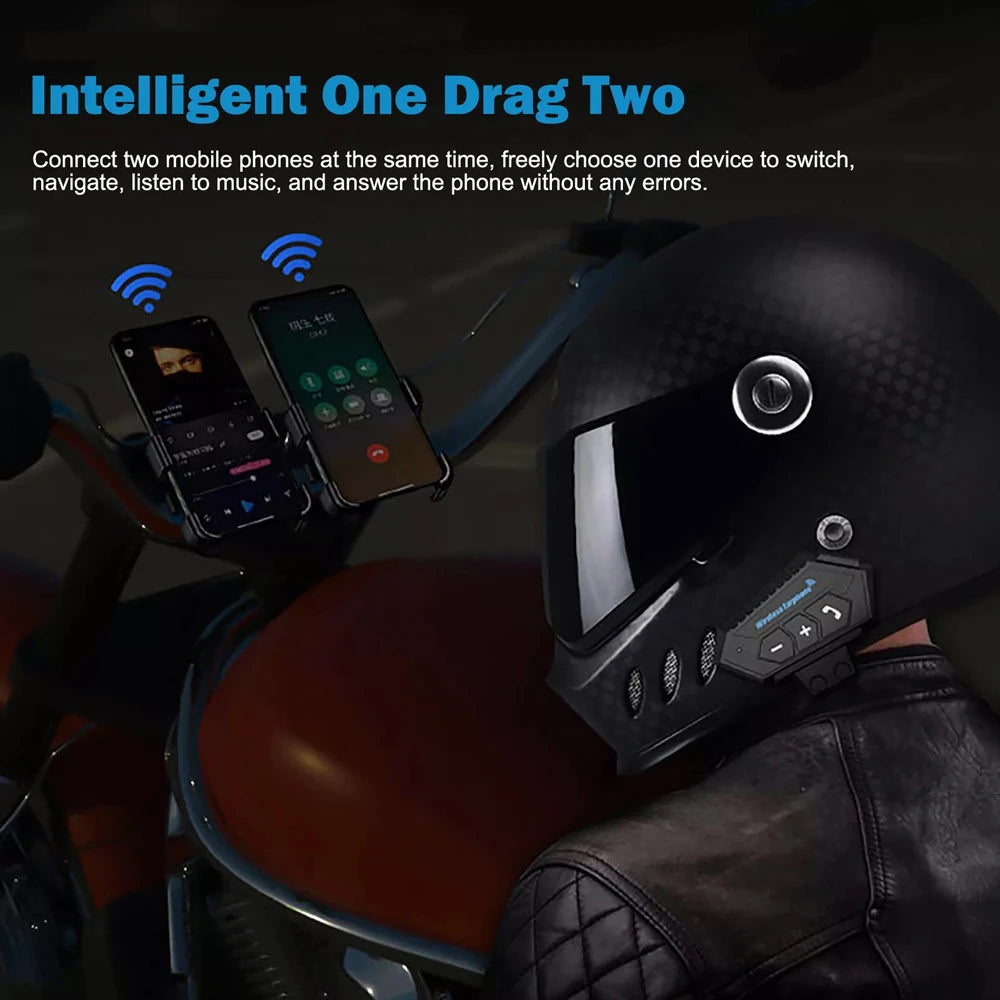 Hot Selling Helmet Bluetooth Headset Earphone, Auriculares Bluetooth Para Capacete BT12, Ecouteur Bluetooth Pour Casque Moto