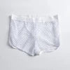 Boxer Sexy Breathable Knitted Big Mesh Translucent Fashionable Erotic Men's Trunks Underwear Daily Casual Home Wear Shorts