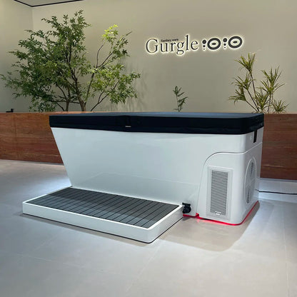 Local Stock US Freestanding Acrylic Cold Plunge Athlete Recovery Ice Bath Tub All-in-One