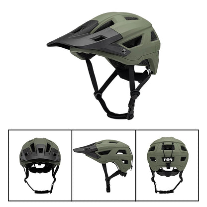 CE EN 1078 & CPSC Approved Unisex MTB Bike Helmet with Visor Mountain Bike Helmet Featuring PC Shell for Mtb Riding