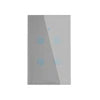 LangYeao US WiFi Smart Wall Light Switch 1/2/3/4 Gang Touch Panel with Neutral Wire Compatible with for Tuya App & Smart Life