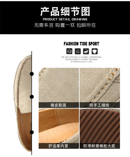 Suede Leather Man Loafers Luxury 2021 Casual Shoes For Men Boat Shoes Handmade Men Slipon Driving Shoes Male Moccasins Zapatos99