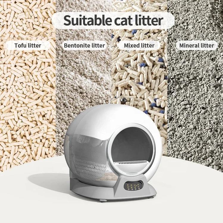 Factory Cat Product Color OEM  Gary Automatic Cat Litter Box Cat Litter Box Self Cleaning Automatic  Kattentoilet Met Camera