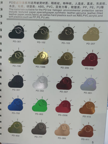 Hot Stamping Foil Transfer Printing Heat Transfer for Handbag Textile Leather t Shirt