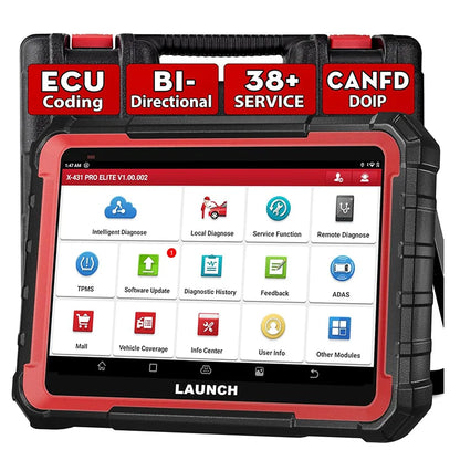 Launch X431 PRO ELITE PROS ELITE Bi-directional Auto Fault Code Reader OBD2 Scanner Car Diagnostic Tool