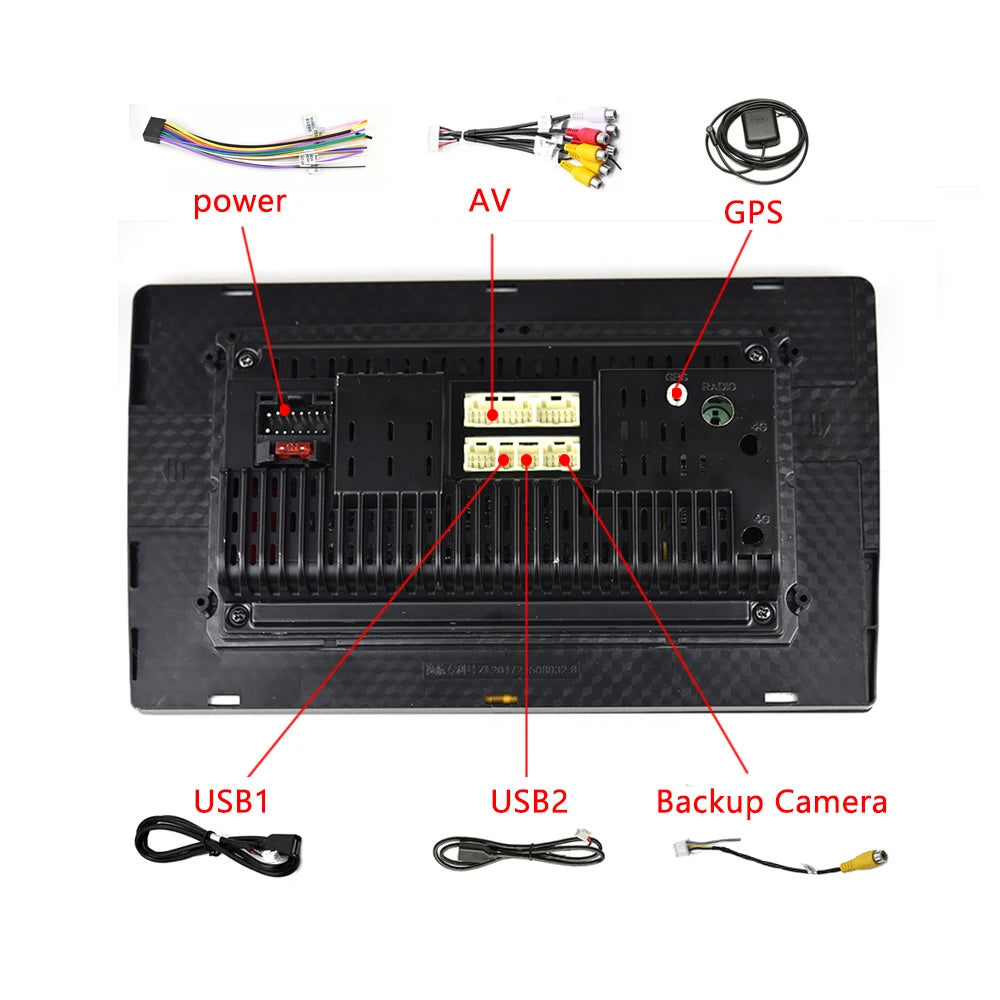 Carplay Android Auto OBD2 DSP GPS Reversing Aid RGB Amplifier Car Radio for Avensis 2009-2015 Car Head Unit Fast Shipping