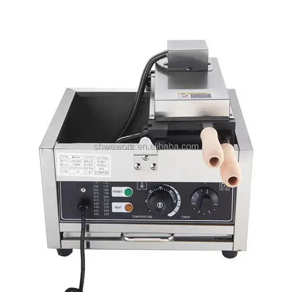 WeWork Commercial Taiyaki Machine Fish Electric Taiyaki Waffle Machine with 3pcs Closed Mouth Fish Shape Taiyaki Waffle Maker