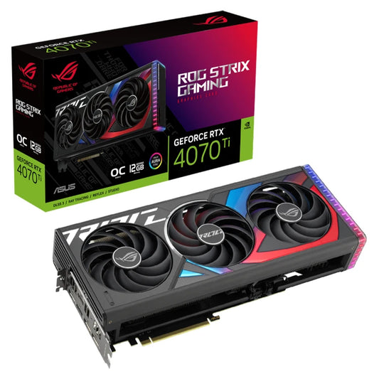 Used ROG Strix GeForce RTX 4070Ti 12GB GDDR6X OC Edition Graphics Card With 12GB GDDR6X 192-bit Memory Support OverClock by PDG ibma
