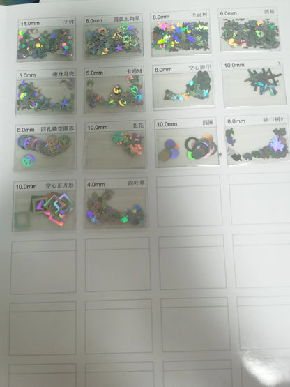 Prime Quality Wholesale PET Glitter Shapes Holographic or Iridescent Chunky Mixes Hexagon Glitter