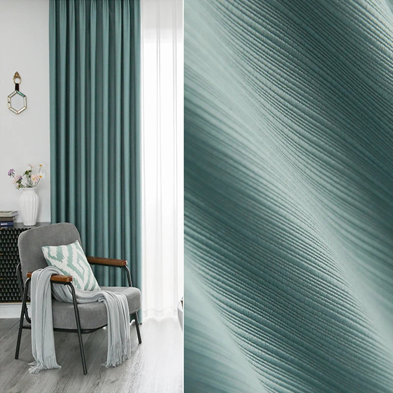 YCENTRE Modern Style Solid Color Window Treatment Curtains Thermal Insulated Curtains Blackout Curtain Drape For Living Room
