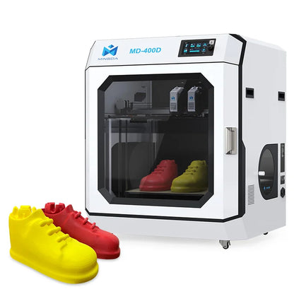 MD-400D IDEX Automatic 3D Printer Dual Extruder Free Stock Leveling Special Offer New Condition 3D Printer Shoes Prototyping