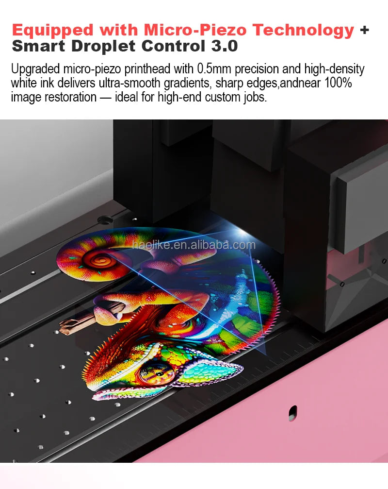 Haolic Automatic UV DTF Printer Roll-to-Roll New 1 Year Epson Head All One Machine Stickers Labels Cup Wraps Multipurpose