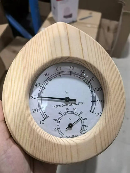 Harvia Sauna Wooden Hygrometer Thermometer Wall Mounted Sauna Hygrometer Sauna Accessories