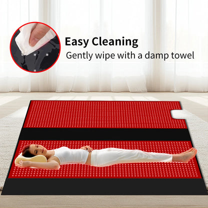 Red Infrared Light Therapy Handheld Heating Muscle Relaxation Device 660nm/850nm LEDs 2520 180x80cm Flexible Sleeping bag