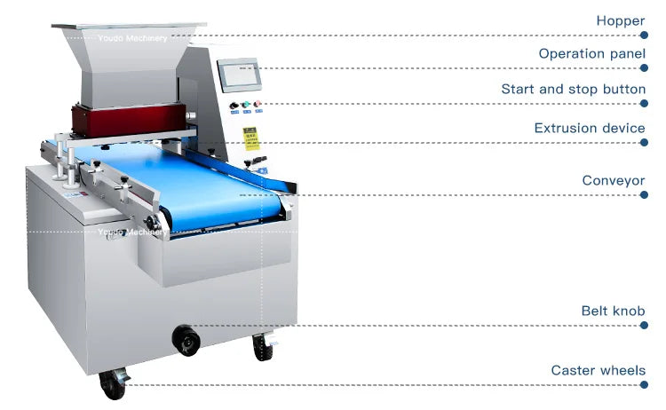 Kaifeng Youdo Machinery Fully Automatic Fish Shape Cookie Biscuit Cup Making Machine for Business