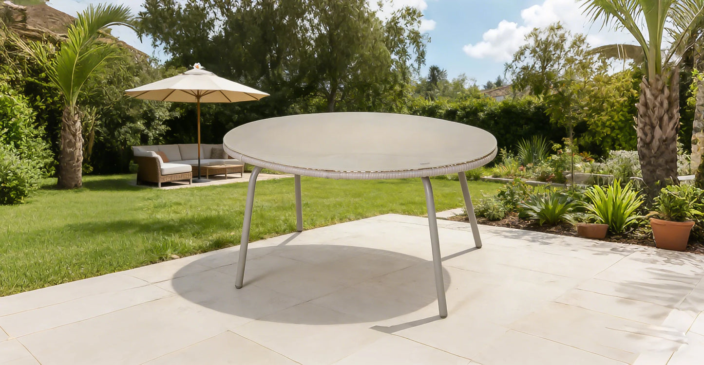 Modern Eco-Friendly Durable Outdoor Loveseat Coffee Table Set All-Weather Metal Frame Patio Conversation Thick Cushions Garden