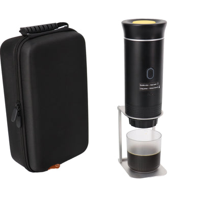 2025 USB Rechargeable Battery-Powered 20 Bar Portable Automatic Espresso Coffee Maker for Car Use Plastic Cappuccino Function