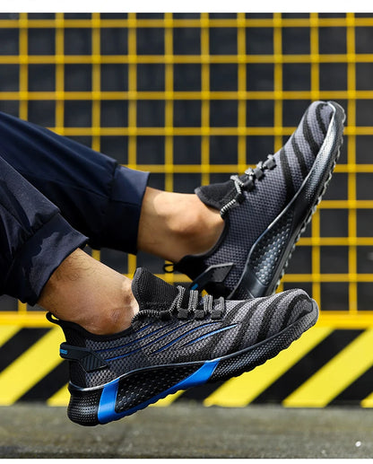 Men Work Safety Shoes Anti-puncture Working Sneakers Male Indestructible Work Shoes Men Boots Lightweight Men Shoes Safety Boots