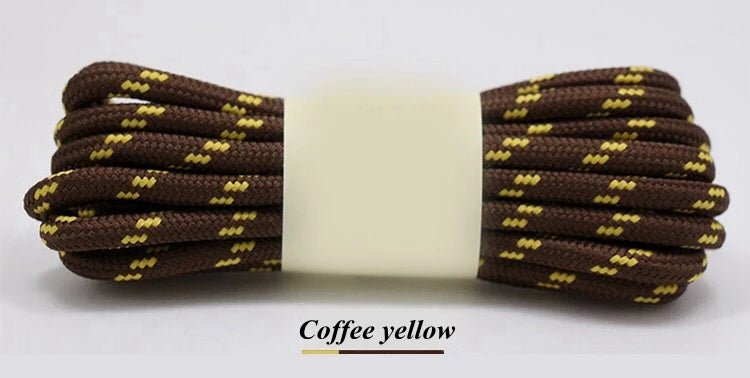 1Pair outdoor sport round shoelaces for boots hiking slip rope shoe laces sneakers shoelace strings100/120/140/160CM 19 Colors