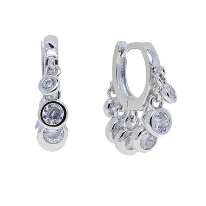 Multi Piercing Mini Hoop Rose Gold Gold Wholesale Women Jewelry 2023 New Design Round Charm Hoop Earring