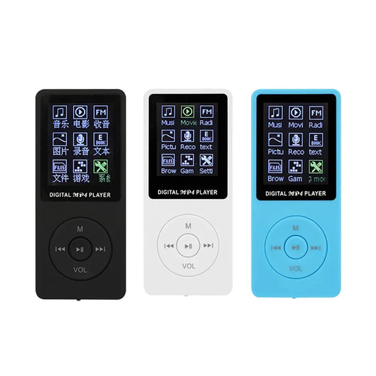 KLW Digital Video MP3 MP4 Music Media Player 1.8" LCD Support 32GB TF Card FM Radio Home Photo Sport Tool