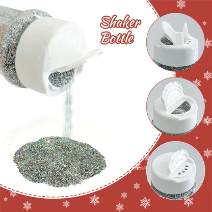 Local Stock 2OZ Shaker Packing Hexagon Shape Mix Chunky Glitter for Tumbler Nail Resin Christmas Decoration
