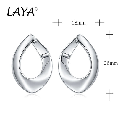 LAYA Drop Earrings For Women Mother's Day Oval Shape Personalized Design 925 Sterling Silver Original Luxury Jewelry 2022 Trend