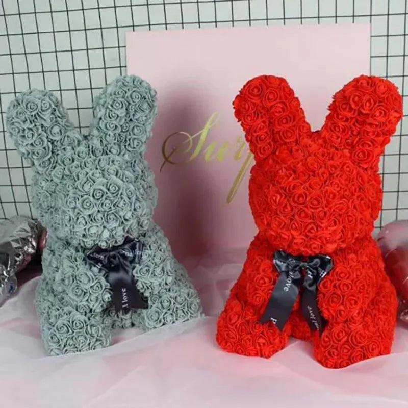Modelling Polystyrene Styrofoam Foam Rabbit Mold Rose Rabbit Craft DIY Wedding Party Valentine's Day Decoration Supplies Gifts