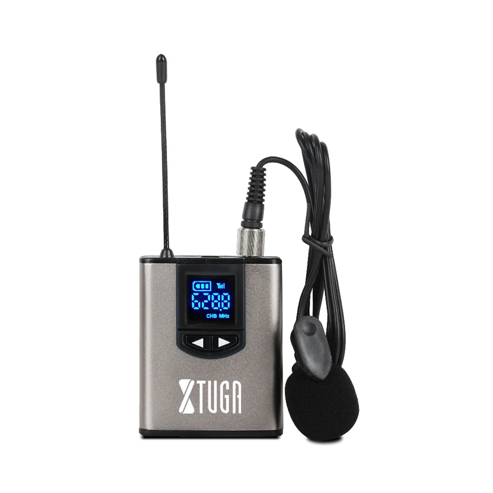 High Quality Portable Mini Wireless UHF Microphone Hidden Lavalier Mic 6.35mm Interface Metal Interview Mike System for Live