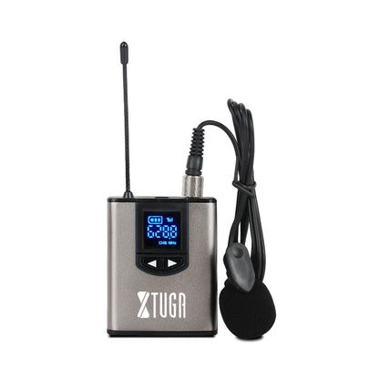 High Quality Portable Mini Wireless UHF Microphone Hidden Lavalier Mic 6.35mm Interface Metal Interview Mike System for Live