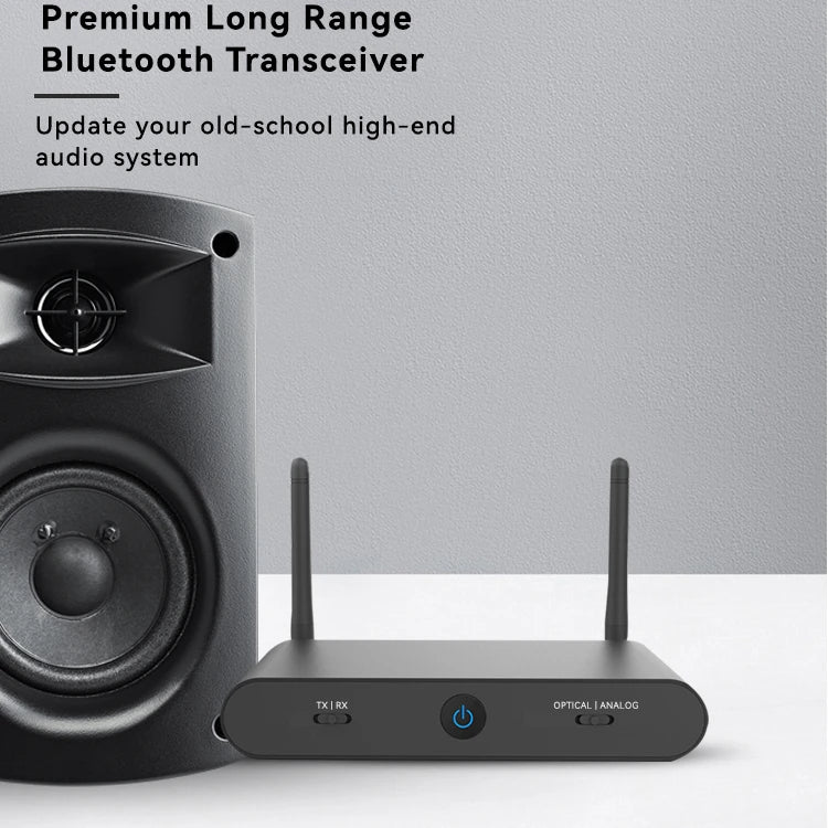 For 5.2 Long Range Transceiver Audiophile DAC for HD for Low Latency Analog RCA Digital Optical Outputs Metal