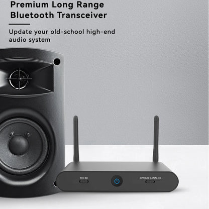 For 5.2 Long Range Transceiver Audiophile DAC for HD for Low Latency Analog RCA Digital Optical Outputs Metal