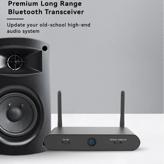 For 5.2 Long Range Transceiver Audiophile DAC for HD for Low Latency Analog RCA Digital Optical Outputs Metal