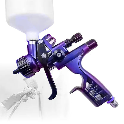 Professional Grade OEM Car Paint Gun Gravity Feed Aluminium Alloy Construction Air Powered Easy Storage Holder Considerate