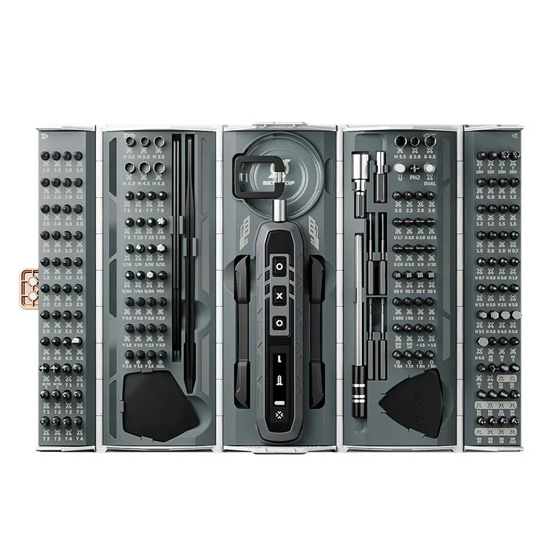 JAKEMY JM-8193 180-in-1 Electric Mini Precision Screwdriver Toolkit Multifunctional for Repair Phone Camera Mini Electronics