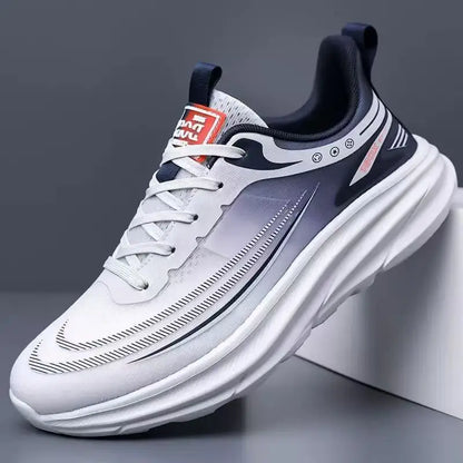 Neutral 2025 New Summer Mesh Breathable Ultra Light Shock Absorbing EVA Outsole Running Men's Student Solid Color Offset Printed