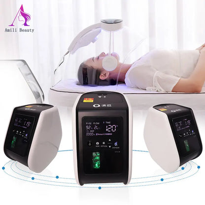 Oxygene Dome Beauty Spa Skin Rejuvenation Oxygen Jet Therapy Facial Mask Machine Oxygen Facial Whitening Dome O2toderm Jet Peel
