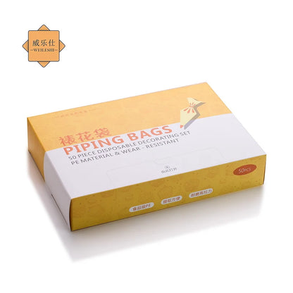 Disposable Plastic Piping Bag for Cake Decorating Fancy Dessert Tools From Factory In-Stock
