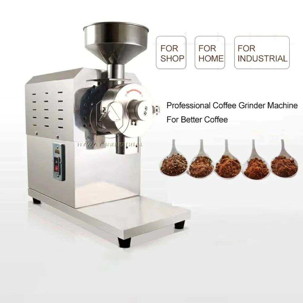 HY 40-100KG Powder Grinder Coffee Grinder Burr Commercial Coffee Grinder Stainless Steel
