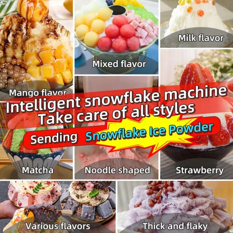 LB0618 Snowmaker Ice Machine Tabletop Ice Cream Maker  Snowmaker Ice Machine