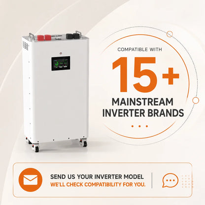 Poland Stock 16kwh Powerwall Lifepo4 Batteries 51.2v 314Ah Vertical Solar Energy Storage System Lithium Battery with JK V19 BMS