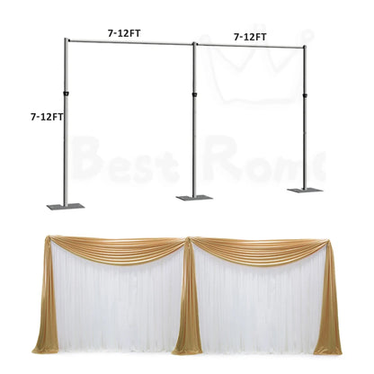 Wholesale 6ft*10ft Adjustable Wedding Pipe and Drape Pillar Backdrop Stand Square Shape Silver Aluminum Pipe&drape on Sale