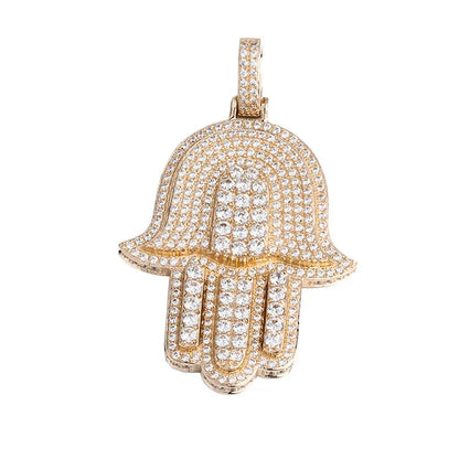 Starspire Jewels 925 Silver Emerald Cut Hip Hop Pendant Jewelry Bespoke Luxury Moissanite Stone Fine Charm Accessory High