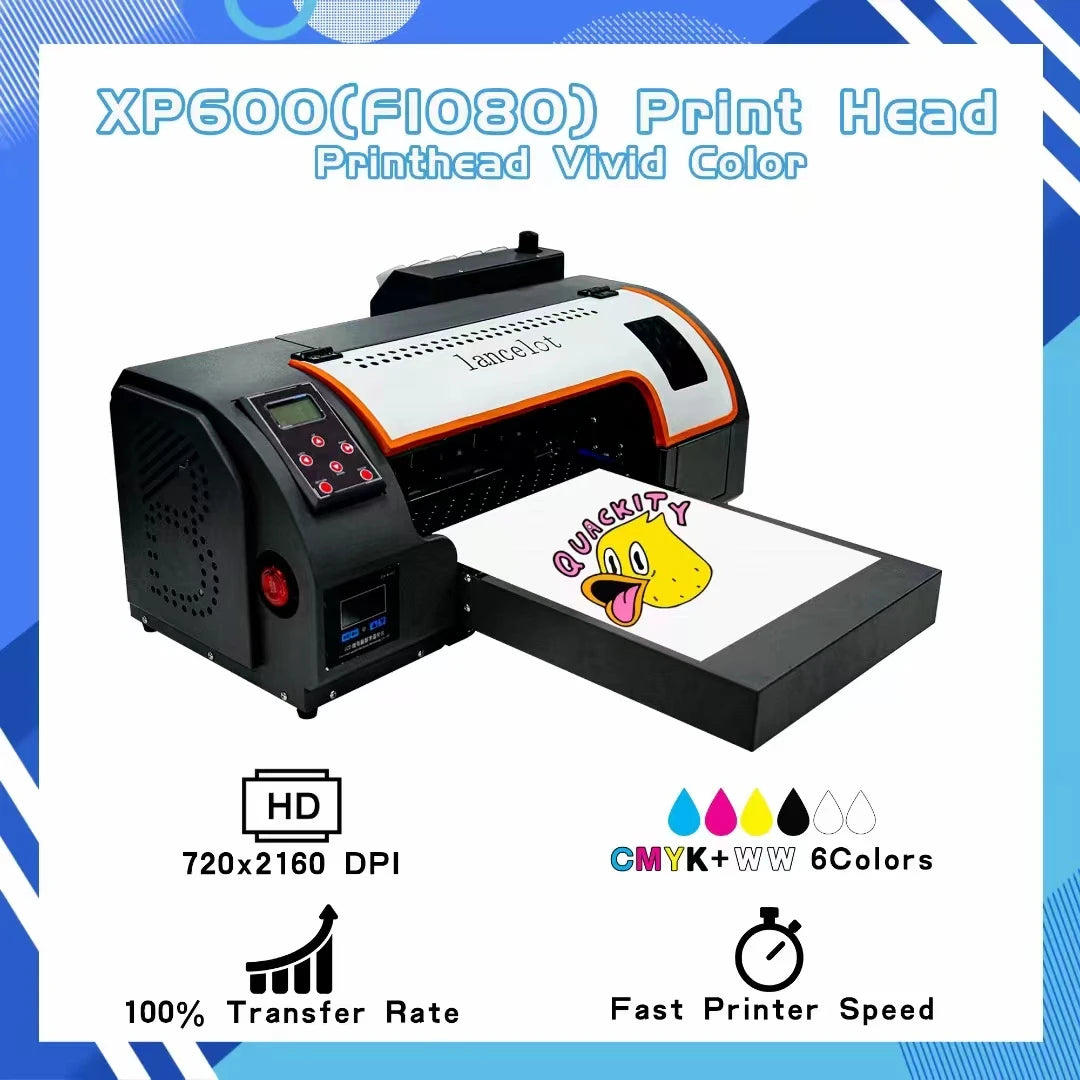 A3 DTF PRINTER,30cm Dtf Printer/DTF Film Printer/DTF Heat Transfer Machine  With Single Xp600 Printer With Cutting Function