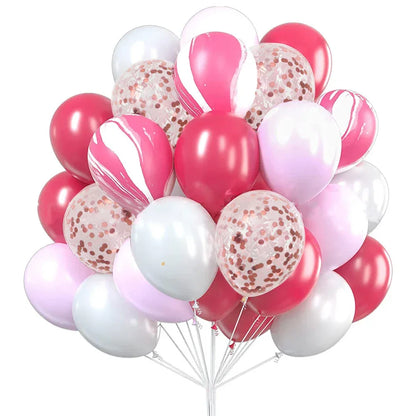 30pcs Globos Confetti Latex Balloons Wedding Decoration Baby Shower Birthday Party Decor Clear Air Balloons Valentine's Day