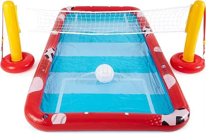 Popular PVC Inflatable Outdoor Playground with Soccer Base Ball Volleyball Floating Pool Bar for Children Bulk Swimming Pool