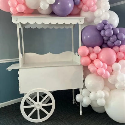 Wholesale Advertising Candy Retail Rack Rotating Cake Display Box Cart clear Acrylic Equipments Stand  Acrylic Candy Box